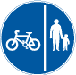 Separate cycle and pedestrians