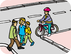 Cyclist On Road